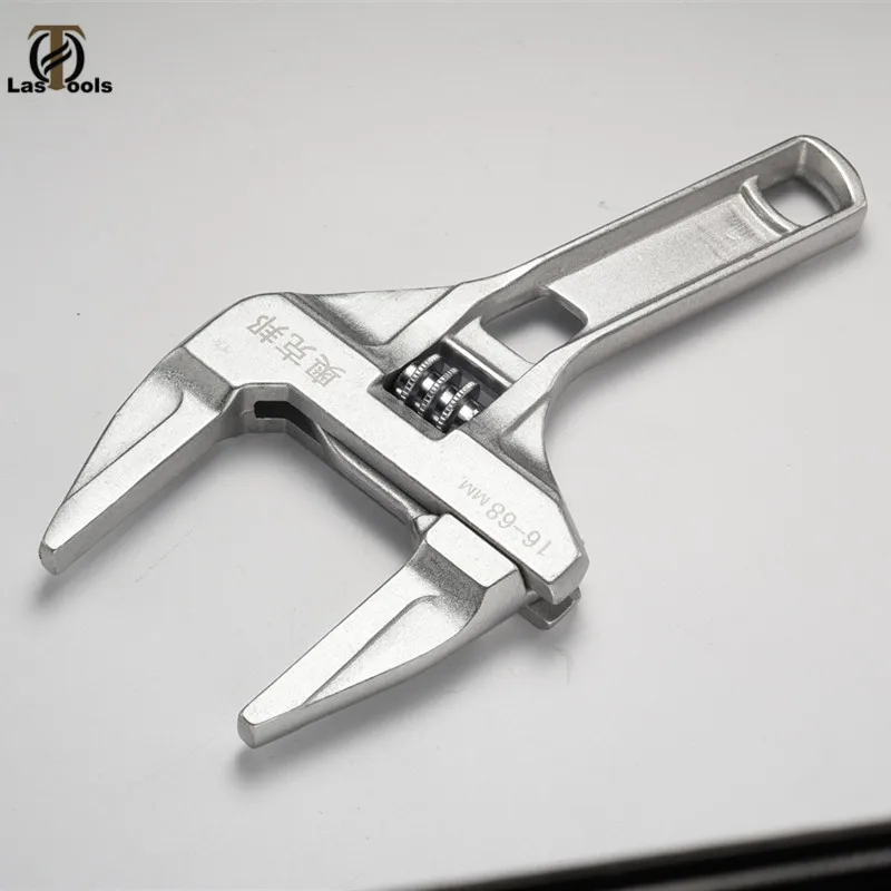 

7-70mm Adjustable Wrench Short Handle large Open End Wrench Universal Spanner Repair Tool for Water Screw Bathroom Pipe Wrench