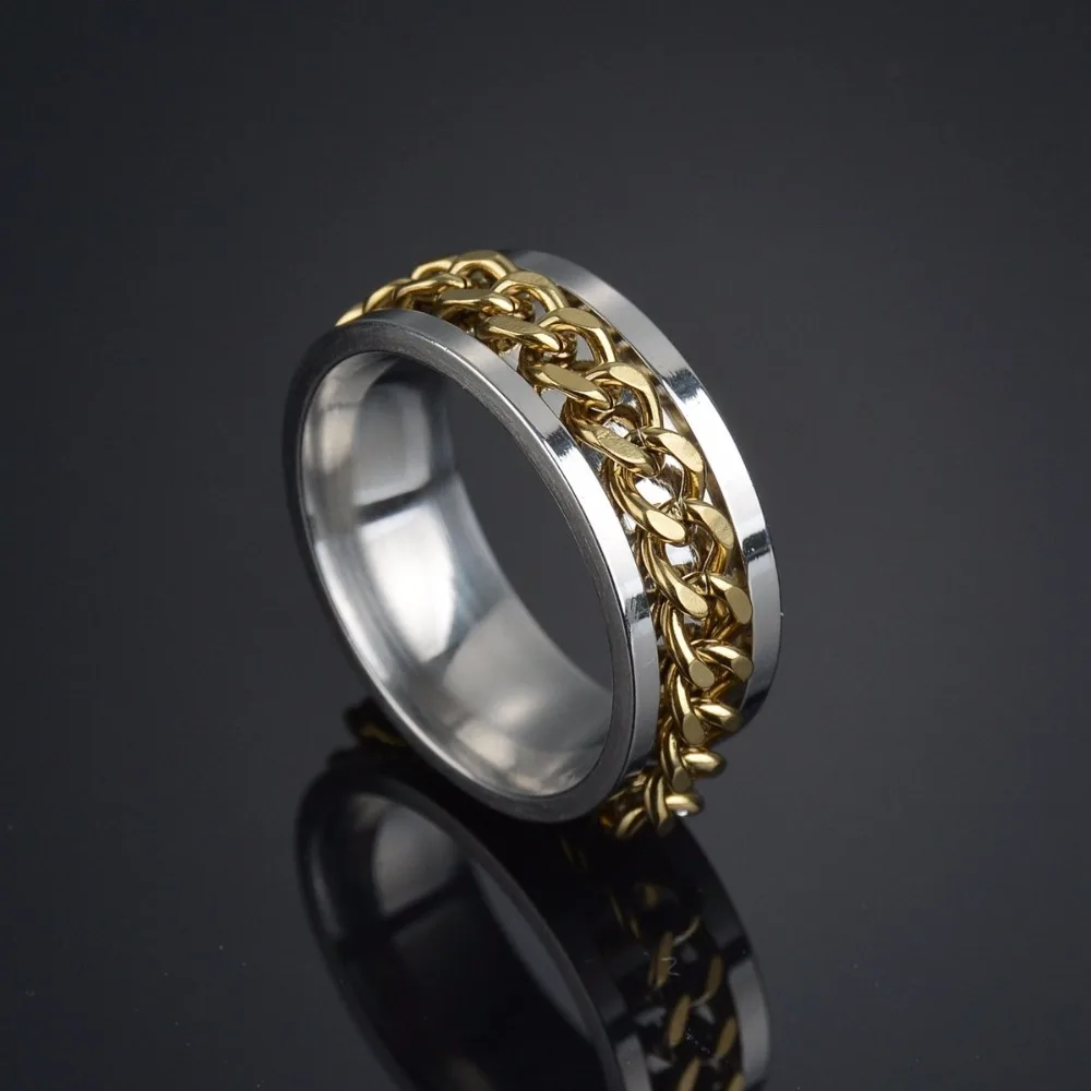 Мужское кольцо Спиннер MeMolissa из нержавеющей стали|ring for|biker ringspinner ring |