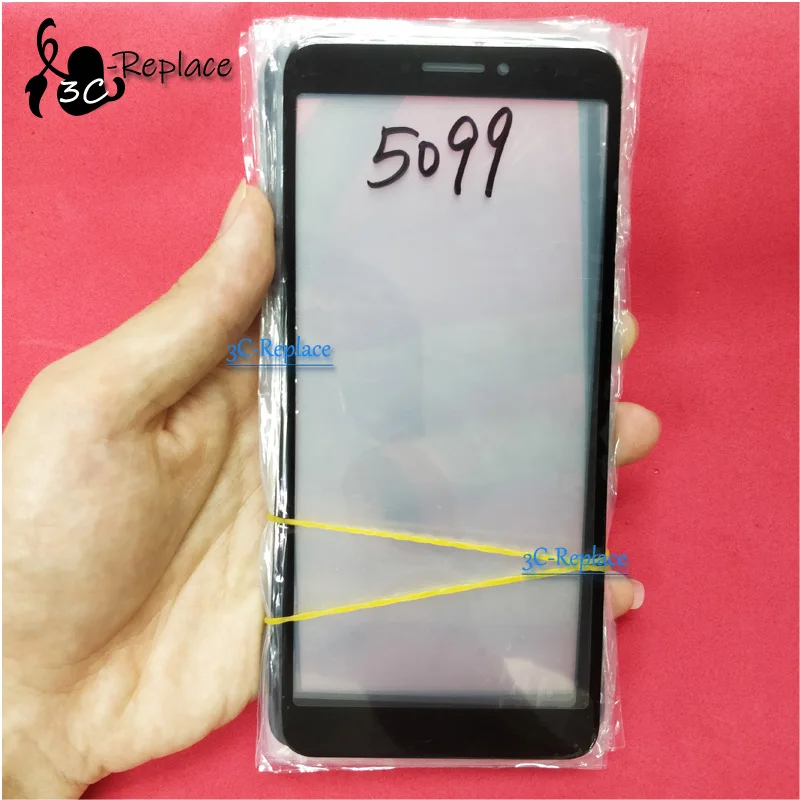 Черное 6-дюймовое переднее внешнее стекло для Alcatel 3V OT 5099 OT5099 5099Y 5099I 5099A Ремонт