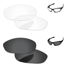 Черный и Crystal Clear 2 пары Замена линзы для монстр очки для собак Frame UVA и UVB Защита