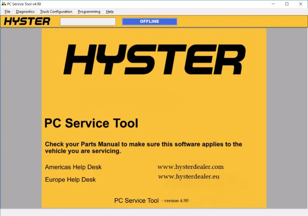 Hyster и Yale инструмент для обслуживания ПК V 4,93+ keygen