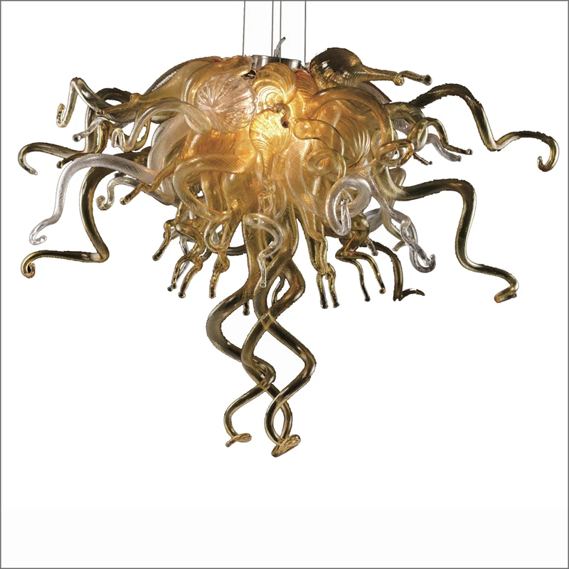 

Artistic Style Italian Blown Glass Chandeliers China Livingroom Decorative Spiral Drop crystal chandeliers