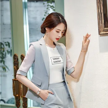 

2019 Spring Summer Formal OL Styles Business Women Blazer and Jackets Coat For Ladies Office Work Wear Blazers Outwear Tops