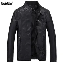 BOLUBAO, мужские Брендовые куртки, зимняя мужская кожаная куртка, пальто из искусственной кожи, мужские деловые повседневные однотонные мотоциклетные мужские куртки, пальто