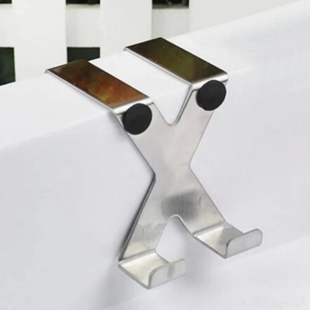 Heavy Duty Stainless Steel Reversible Over Door Back X Type Hook