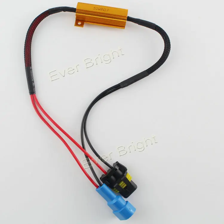 2PCS Motorcycle Headlight Load Resistor 9005 HB3 50W 8Ohm Prevent