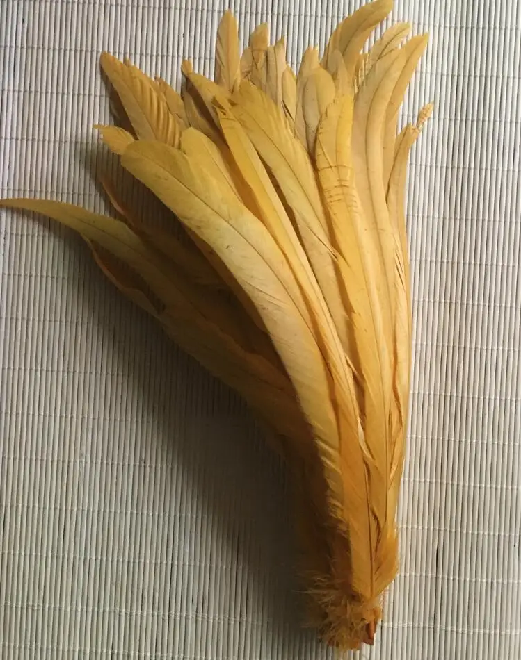 Natural Brown Rooster Tail Feather Accessories for DIY and Performance