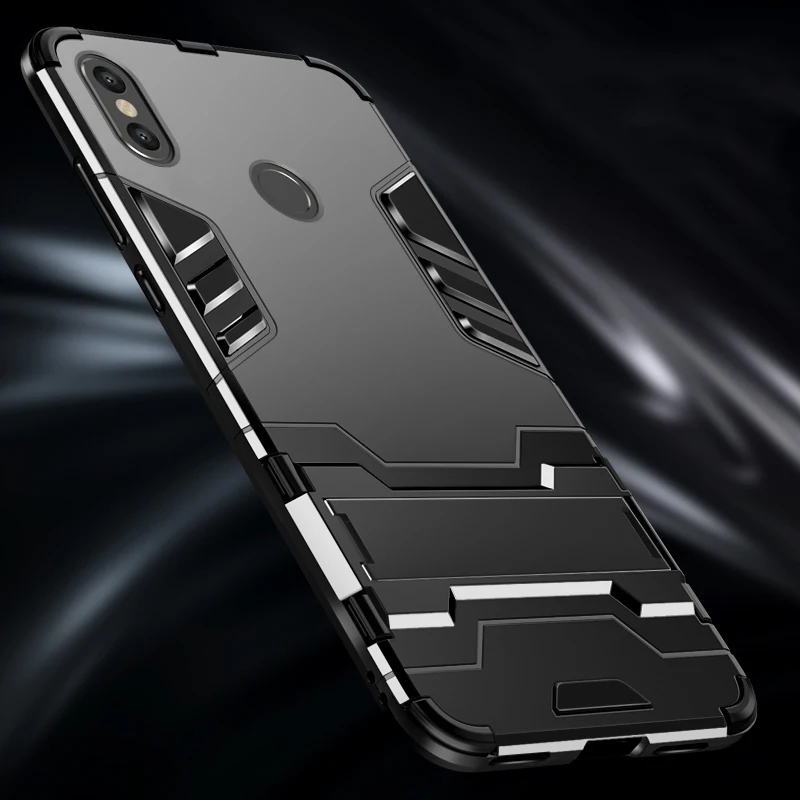 For Xiaomi Mi Max 3 Case GZKB Dual Layer Soft TPU&Slim Hybrid Armor ...