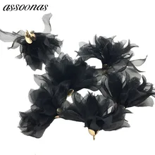 Assoonas F12/фурнитура для ювелирных изделий/Аксессуары для ювелирных изделий/Детали аксессуаров/Цветы полиэстер/diy Ювелирные изделия/Изготовление ювелирных изделий/