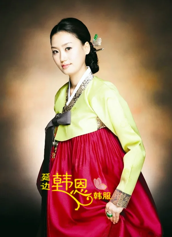 Платье ханбок индивидуальный заказ Корейский Традиционный женщина ханбок невесты шелковое платье