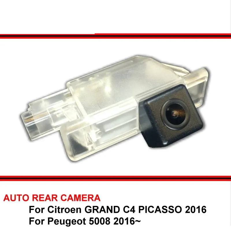 Для Citroen GRAND C4 PICASSO peugeot 5008 ночного видения Водонепроницаемая Автомобильная резервная камера заднего вида для парковки заднего вида HD CCD