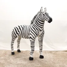 big creative standing simulaiton zebra toy plush black&white zebra doll gift about 110x90cm 76