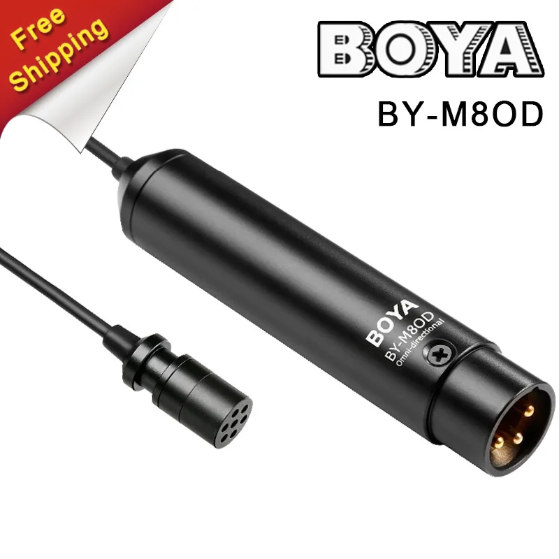 BOYA by-m8od Профессиональный всенаправленный конденсаторный клип на микрофон для Видеокамеры, аудио рекордеры