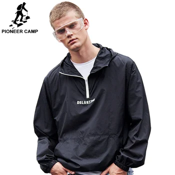 

Pioneer Camp 2019 summer casual hooded waterproof outdoor pullover light coat Prevent bask in clothes AJK908023