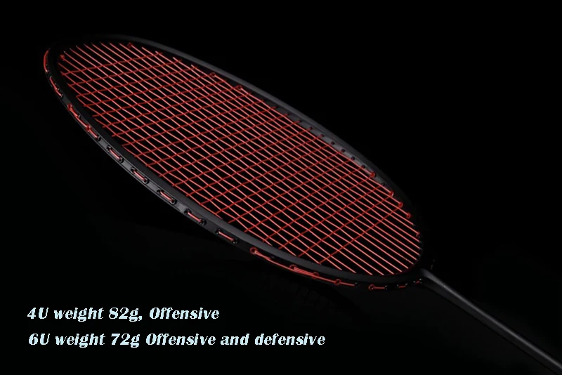 1 unidades pura fibra de carbono la competencia profesional raquetas bádminton peso súper ligero deportes raquetas con línea 72g 82G adultos 1 unidades pura fibra de carbono la competencia profesional raquetas bádminton peso súper ligero deportes raquetas con línea 72g 82G adultos