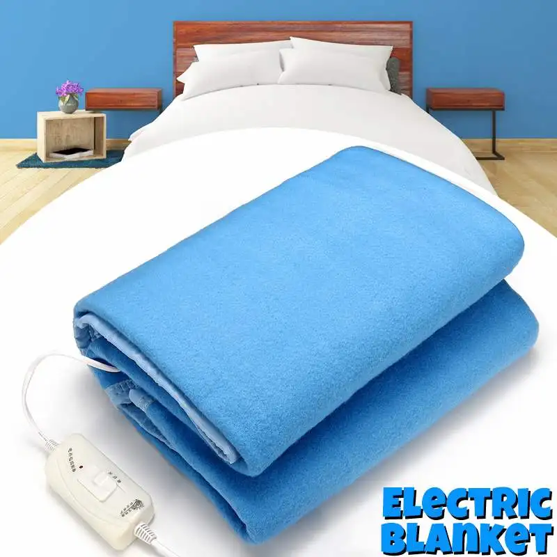 Большая двуспальная кровать 140X110 см, одеяло с подогревом, электрическое одеяло, плюшевое регулируемое зимнее более плотный обогреватель, термостат, ковер с подогревом