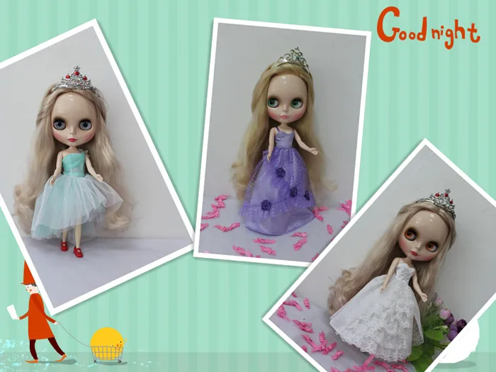 

Blygirl Blyth doll clothes to send headdress 3 dress skirt