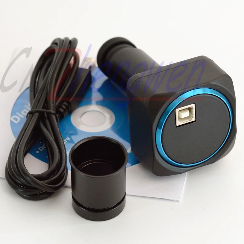 Бесплатная доставка 5 0 м USB цифровая микроскопическая камера с объективом