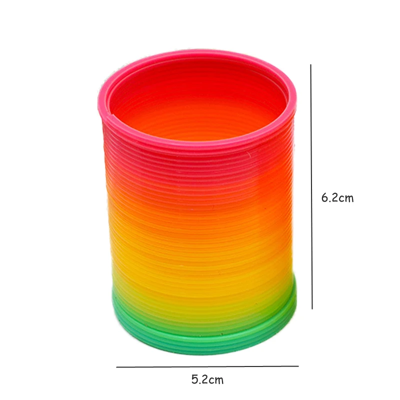 Волшебные фокусы пластикова пружина эластичное кольцо детская игрушка волшебные игрушки волшебный круг радуги Забавный, Классический складной игрушечный