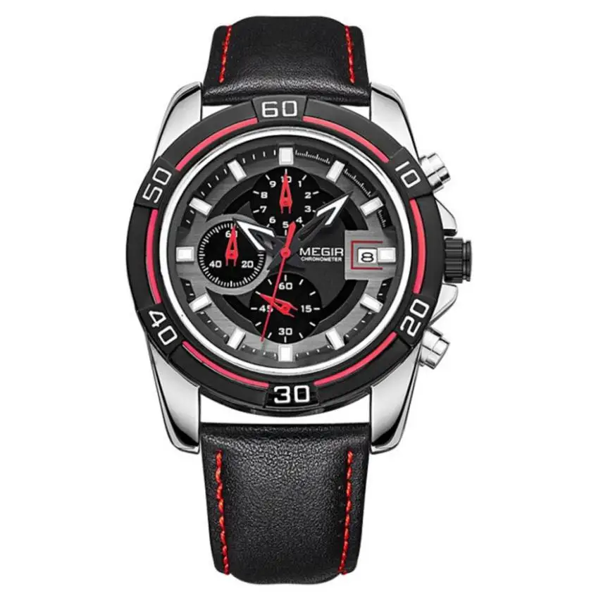 

Relogio Masculino 2018 Men's Watch Luminous Waterproof Multi-function Sports Quartz Watch Gift Calendar 0424