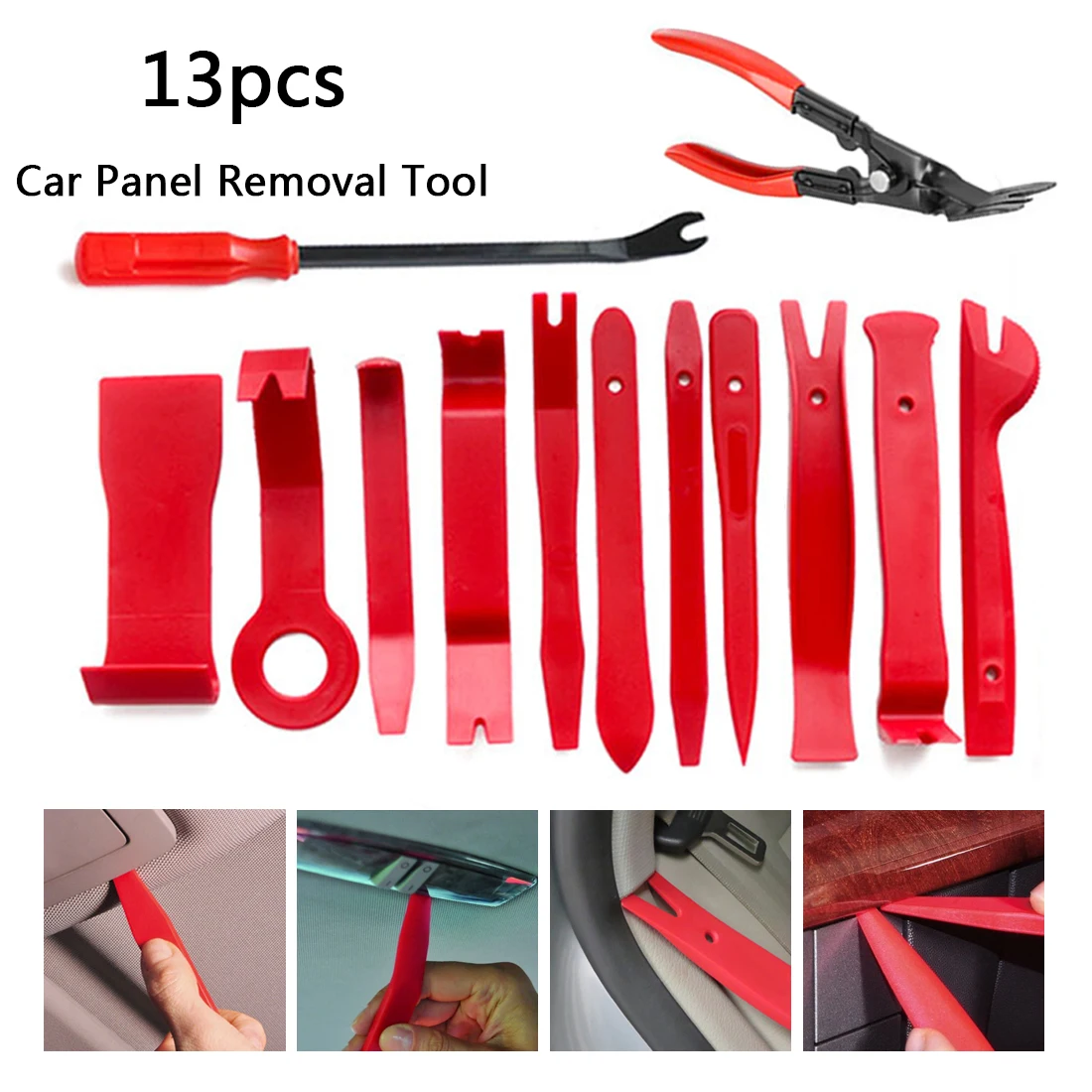 Dash Radio Door Clip Panel Trim Tool 13Pcs Car Interior Dashboard