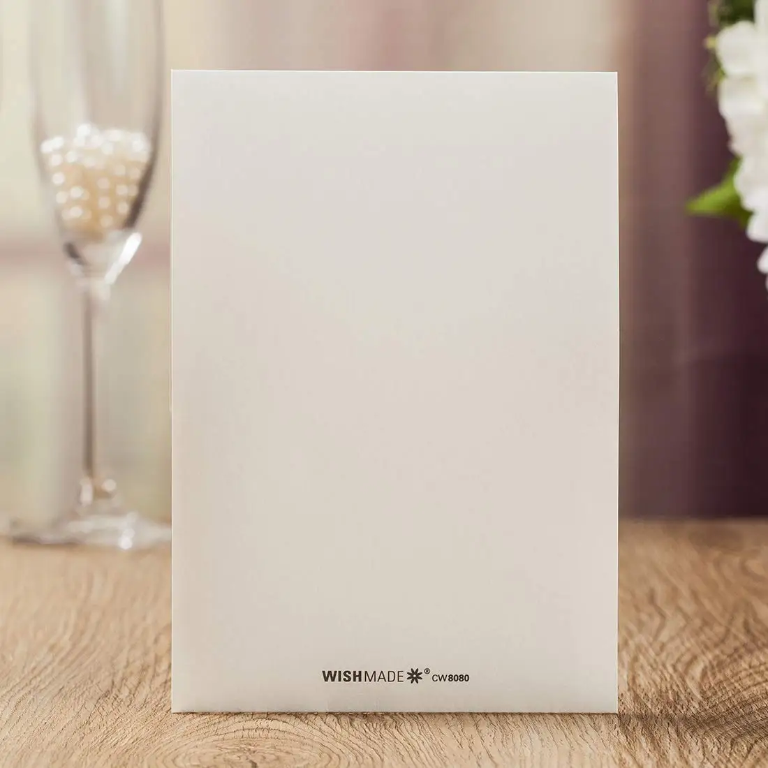  20Pcs White Floral Laser Cut Wedding Invitations Card with Envelope Elegant Invitation Card for Wed - 32990798501