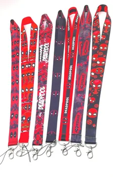 

60 pcs /Wholesale lot cartoon Deadpool Necklace Strap Lanyards Cell Phone PDA Key ID Strap Charms LX-002
