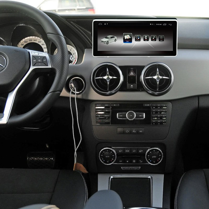 Автомобильный монитор, автомобильный gps-навигатор, Android 7,1 10,2" 2G+ 32G навигатор для Benz GLK 2013, авто радио, мультимедийный плеер