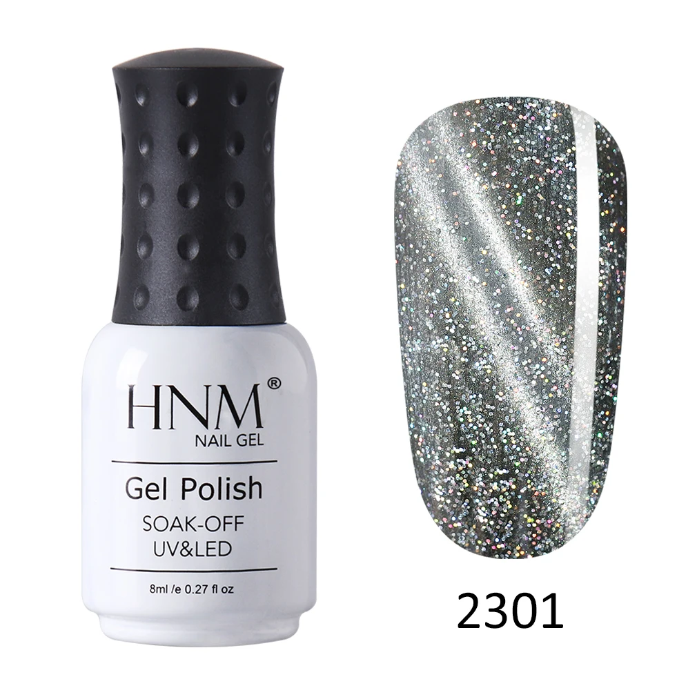 HNM 8 мл алмазный кошачий глаз уф-гель для ногтей хамелеон 5D широкий магнитный Galaxy гибридный лак краска DIY гель лак эмаль - Цвет: 2301