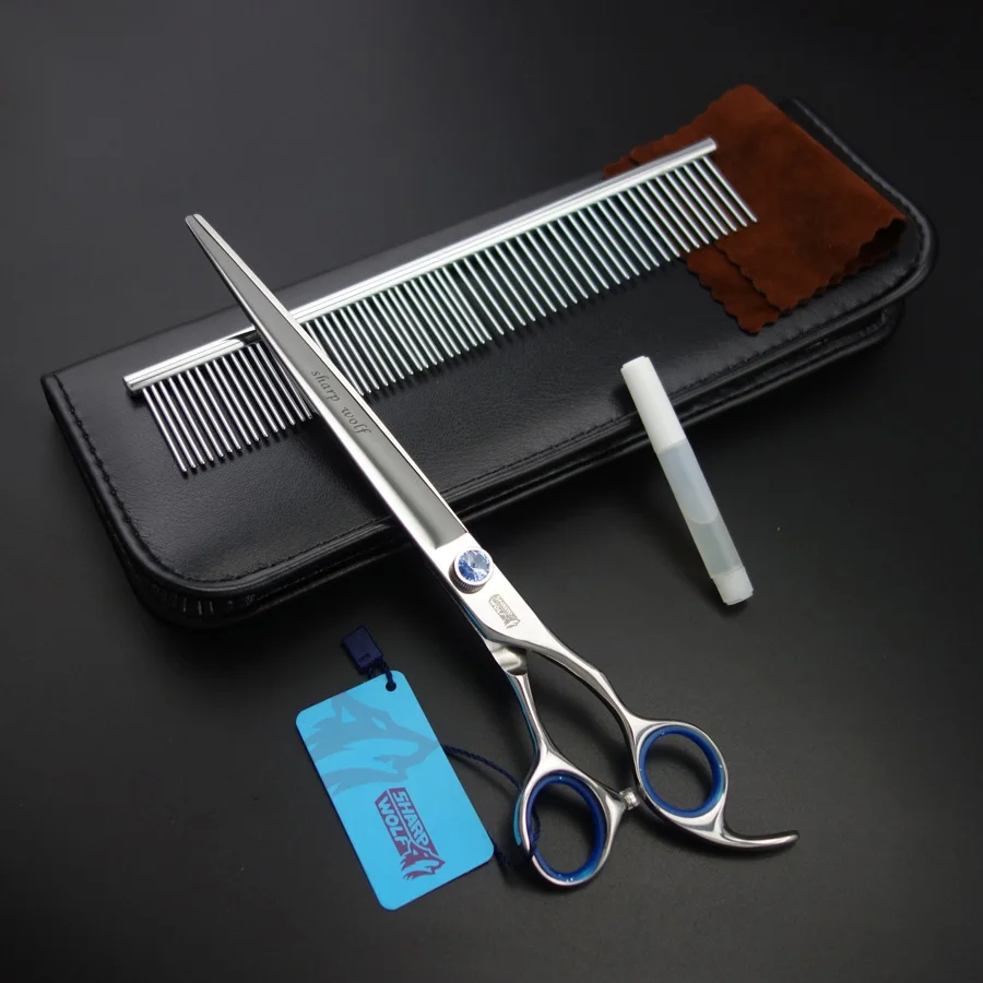 8 inch "SHARP WOLF" SUS440C PET Grooming scissors Cutting shears