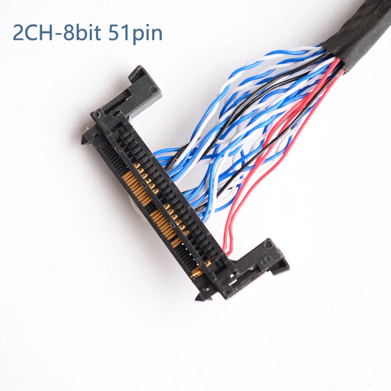 

2Ch 8-bit 51pins Universal Driver Board lcd led Screen Cable FIX-30P-D8 for 51 pin 2channel LVDS suitbale V59 V29 T2