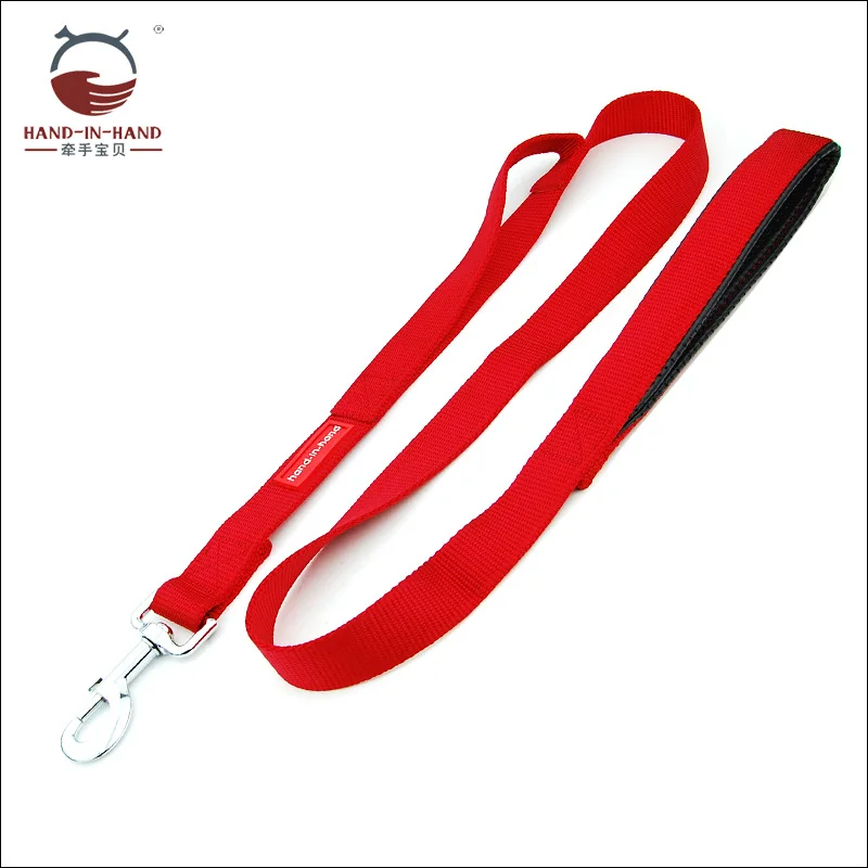 

Dog Leash Pet Products Medium Large Dog Nylon Solid Color Padded Dual Use Lead Shepherd