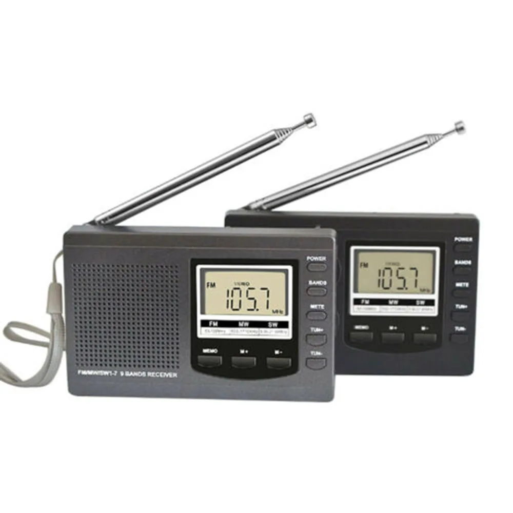 Портативный мини fm радиоприемник Pocke с поддержкой FM/AM/SW/MW/ Sound полночастотный
