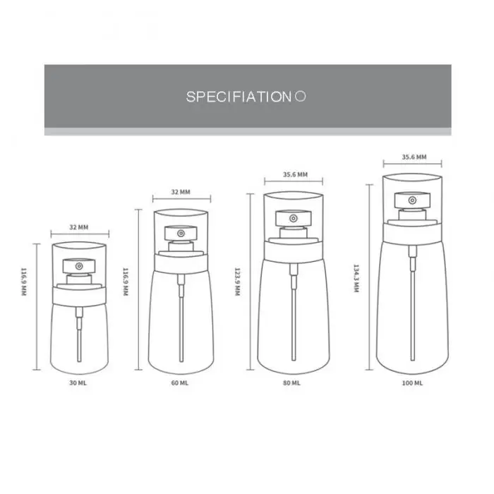 Пластиковая бутылка для путешествий, косметический жидкий пресс-насос, спрей-бутылка, прозрачный конфетный цвет, шампунь, многоразового использования, розлива 30/60/80/100 мл