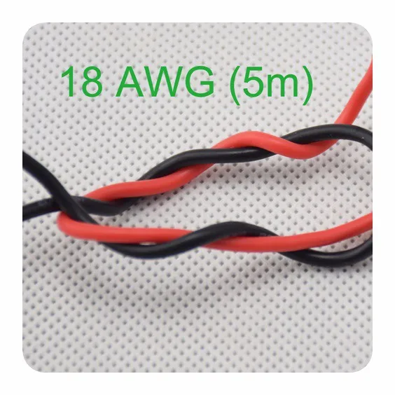 18 AWG(5 м) калибровочный силиконовый провод гибкий многожильный медный кабель для RC проводки