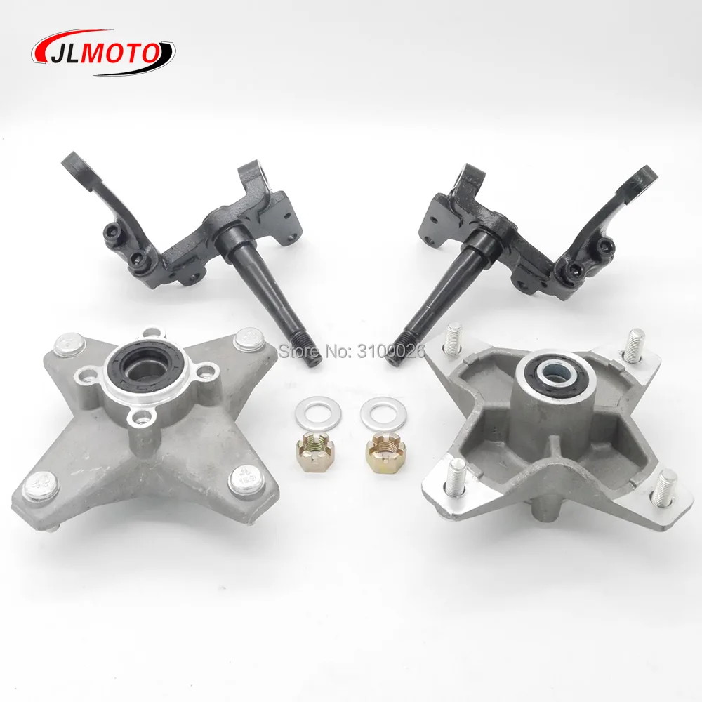 OEM Full Set Left/Right Knuckle Spindle With Wheel Hub Fit For YAMAHA Banshee Warrior RAPTOR ATV YFZ YFM 250 350 QUAD BIKE Parts