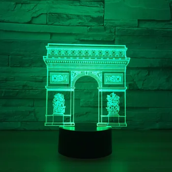 

New Style 3d Night Creative Product Acrylic Colorful 3d Light 7 Color Change 3d Lamp Christmas Gift For Baby Room Kids Lamp