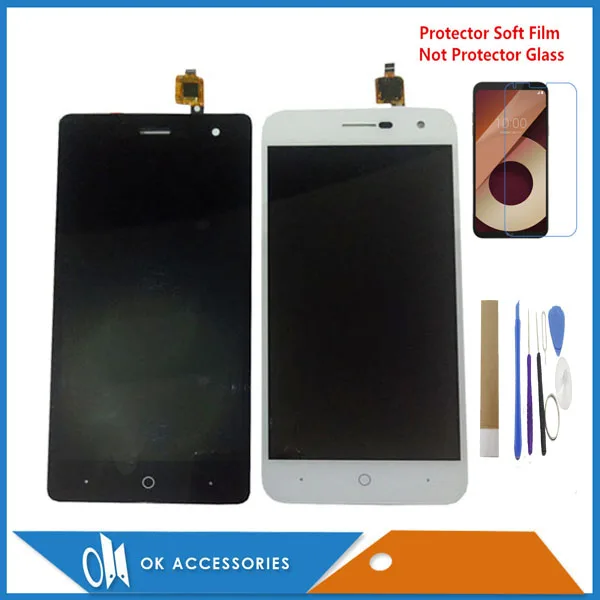 

5.0 Inch Black White Color For ZTE Blade L7 LCD Display+Touch Screen Digitizer Assembly With Kits