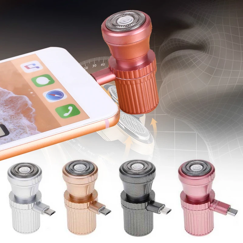

Phone Razor Shaving Razor Cell USB Connect The Phone Outdoor Phone Portable Razor Mini Razor Alloy Cleaning Mini Travel