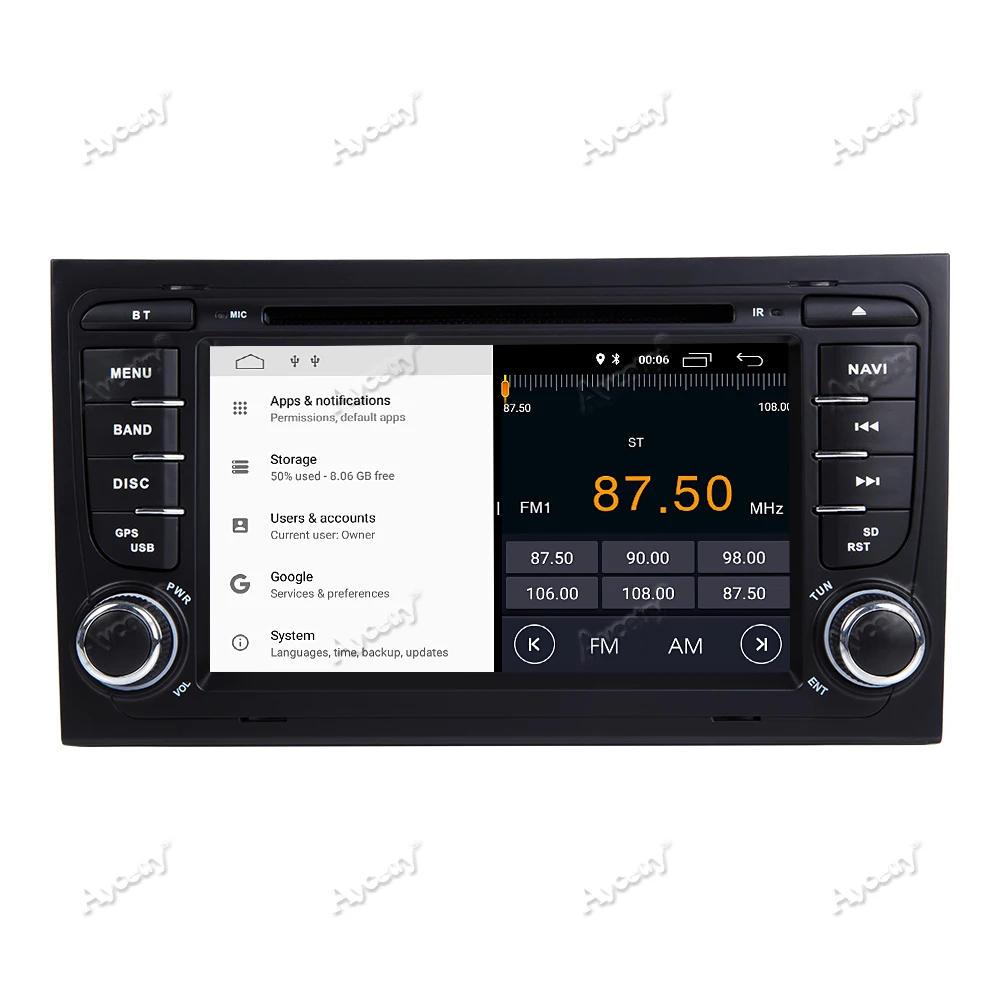 Top For Audi A4 S4 RS4 8E 8F B9 B7 B6 4G 64G 8 core Android 9.0 2 Din Car radio dvd multimedia player stereo GPS wifi obd2 DSP DVR 20