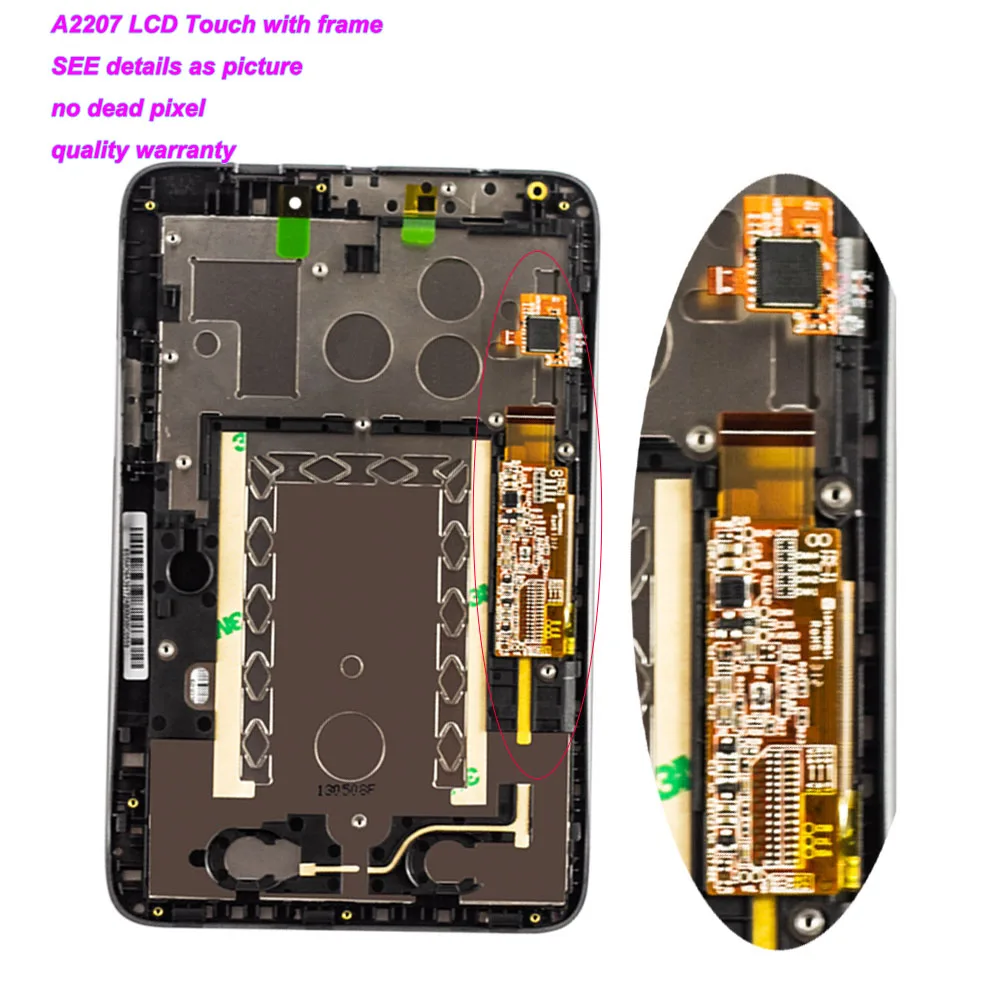 Цена Новый 7 ЖК дисплей для lenovo Ideapad A2107 A2207 сменный ЖК дисплей сенсорный экран панель дигитайзер стекло с рамкой в сборе