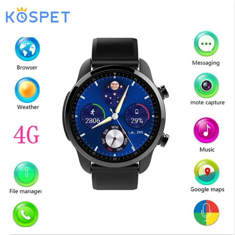 

Brave Smart Watch for samsung gear s4 1.3 inch Screen Android 6.0 MTK6737 4g GPS WIFI Bluetooth heart rate Monitor Smartwatch