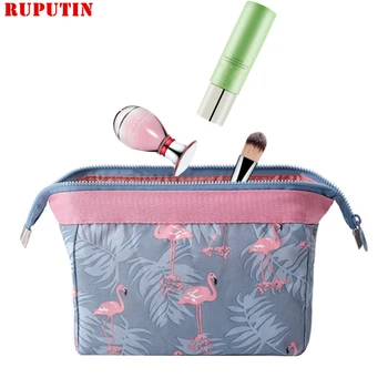 

RUPUTIN Dropshipping Women Makeup Bag Large Capacity Cosmetic Organizer Bag Travel Necessaries Toiletry Bag Storage Sundries Bag