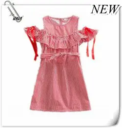 Children-s-dress-girl-dress-summer-2017-striped-princess-dress-Striped-scarf-hair-with-girl-comfortable.jpg_640x640