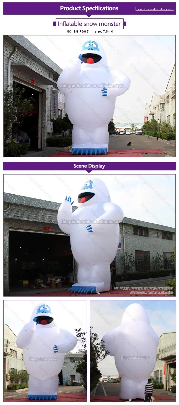 BG-F0087-Inflatable snow monster