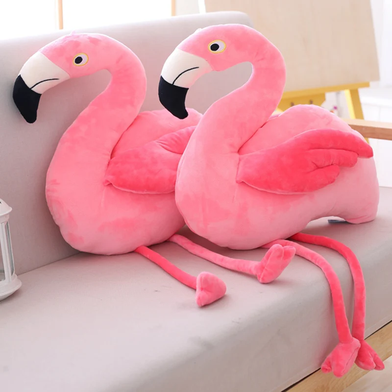 Hangable Розовый фламинго Мягкие плюшевые куклы мягкие реалистичные Животные кукла