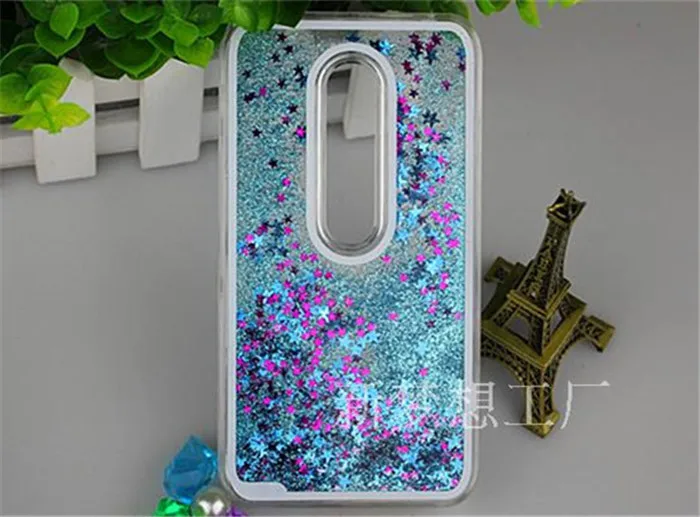 Мода Ясно Динамически Жидкостное Блеск Красочный Блестка Песок Плывун Case Cover для