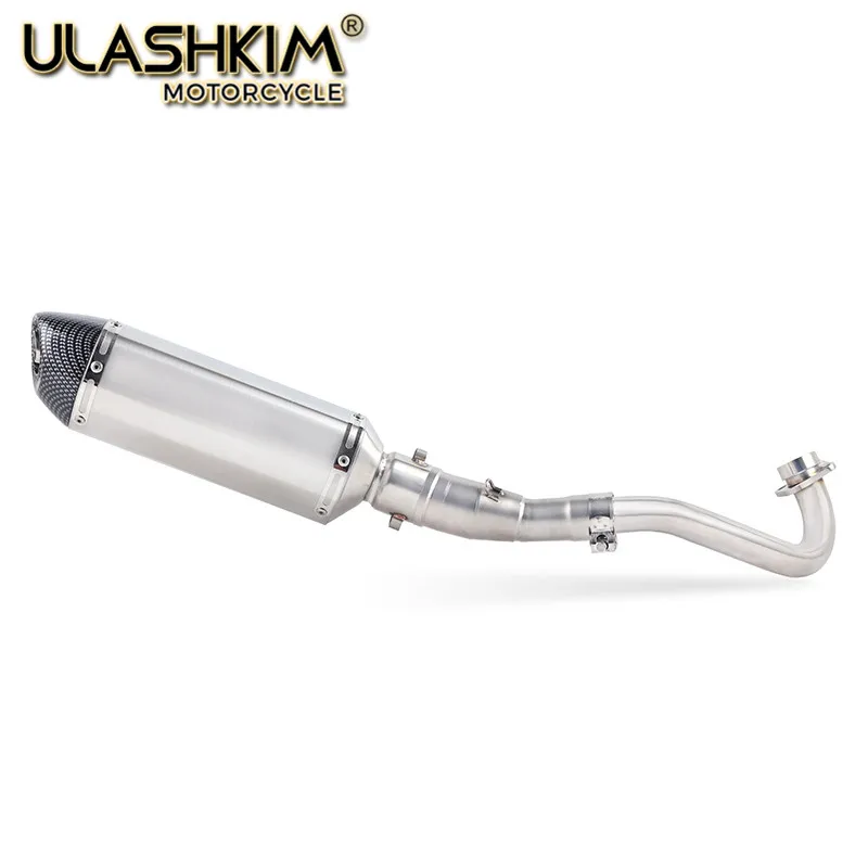 Motorcycle Full System Exhaust Muffler Escape Middle Link Pipe Slip On For yamaha XMAX300 XMAX250 XMAX400