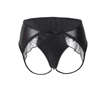 

Women Sexy Underwear Open Back Sexy Panties Woman Leather 5XL 6XL Plus Size Panties Ladies Underwear Panties Women Briefs P5061