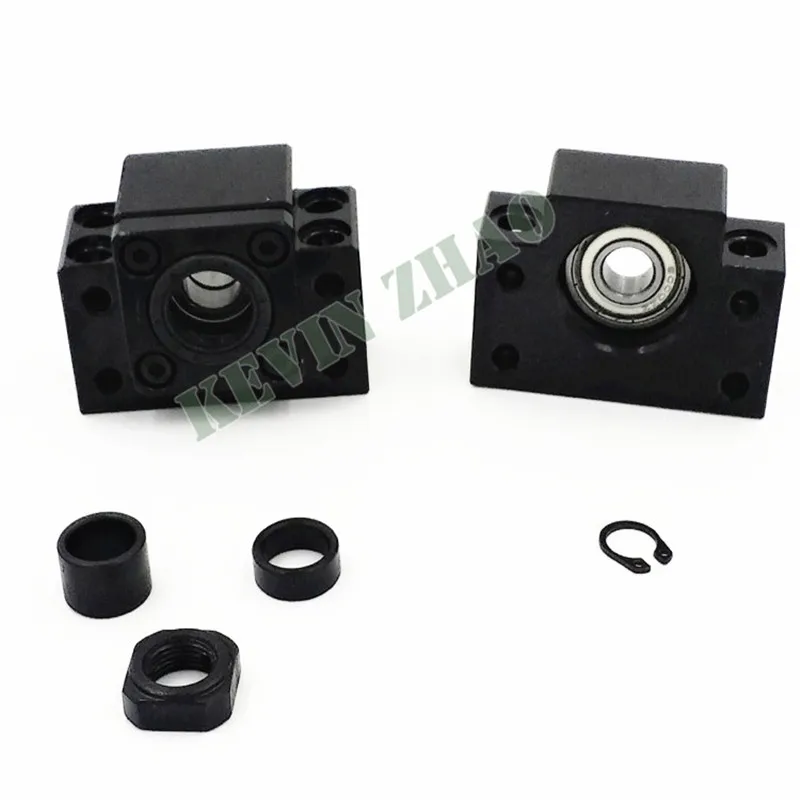 

BK10 BF10 Set : 1 pc of BK10 and 1 pc BF10 for SFU1204 Ball Screw End Support CNC parts BK/BF10